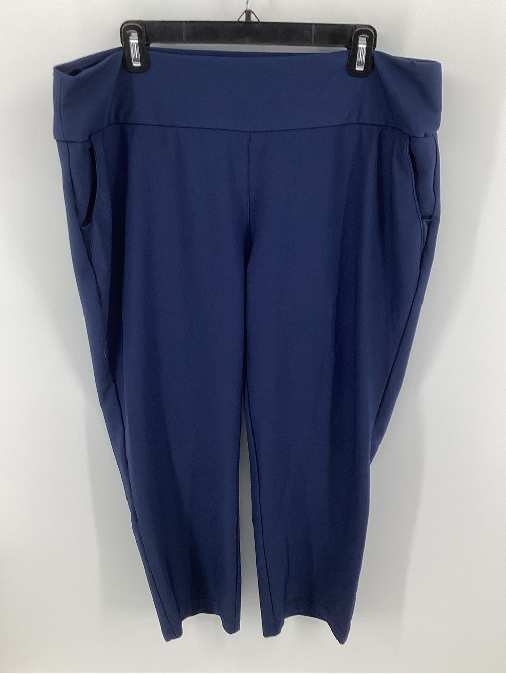 adidas Navy Pull-On Wide Waistband Pants